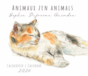 2026 Watercolor Calendar | *Get it early 20% OFF until sept 30th *| Monthly Animal Mural Calendar | 12-Month Illustrated | Made in Quebec