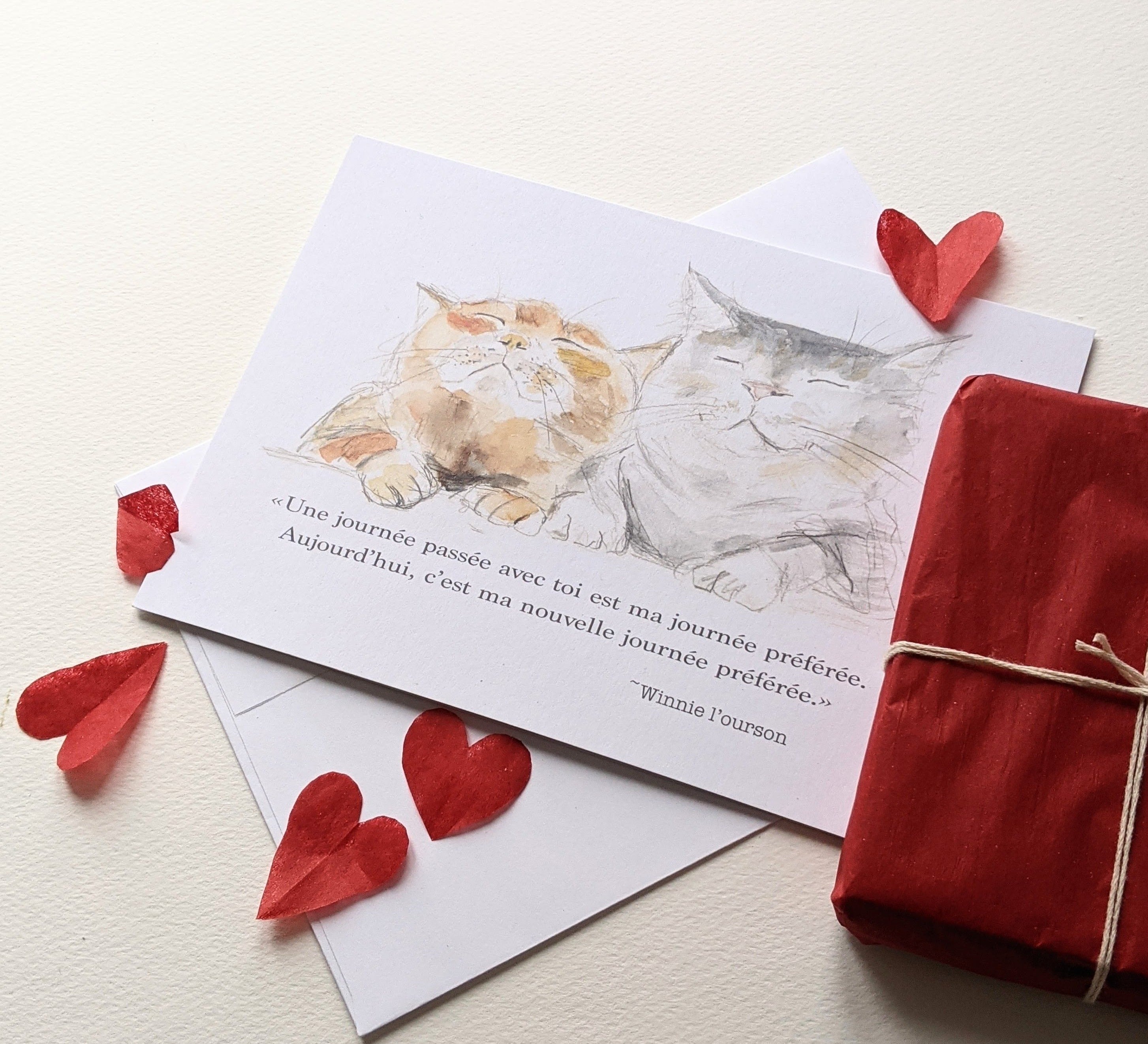 Friendship greeting card, Winnie the Pooh quote, love