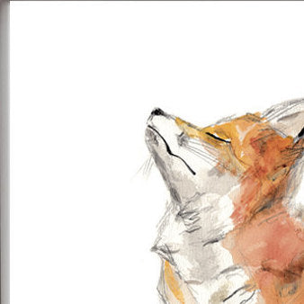 Running fox, animal art print, fox wall art – SophieDufresneGuindon